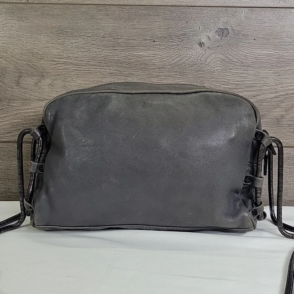 Alexander Wang Gray Leather Crossbody Shoulder Bag